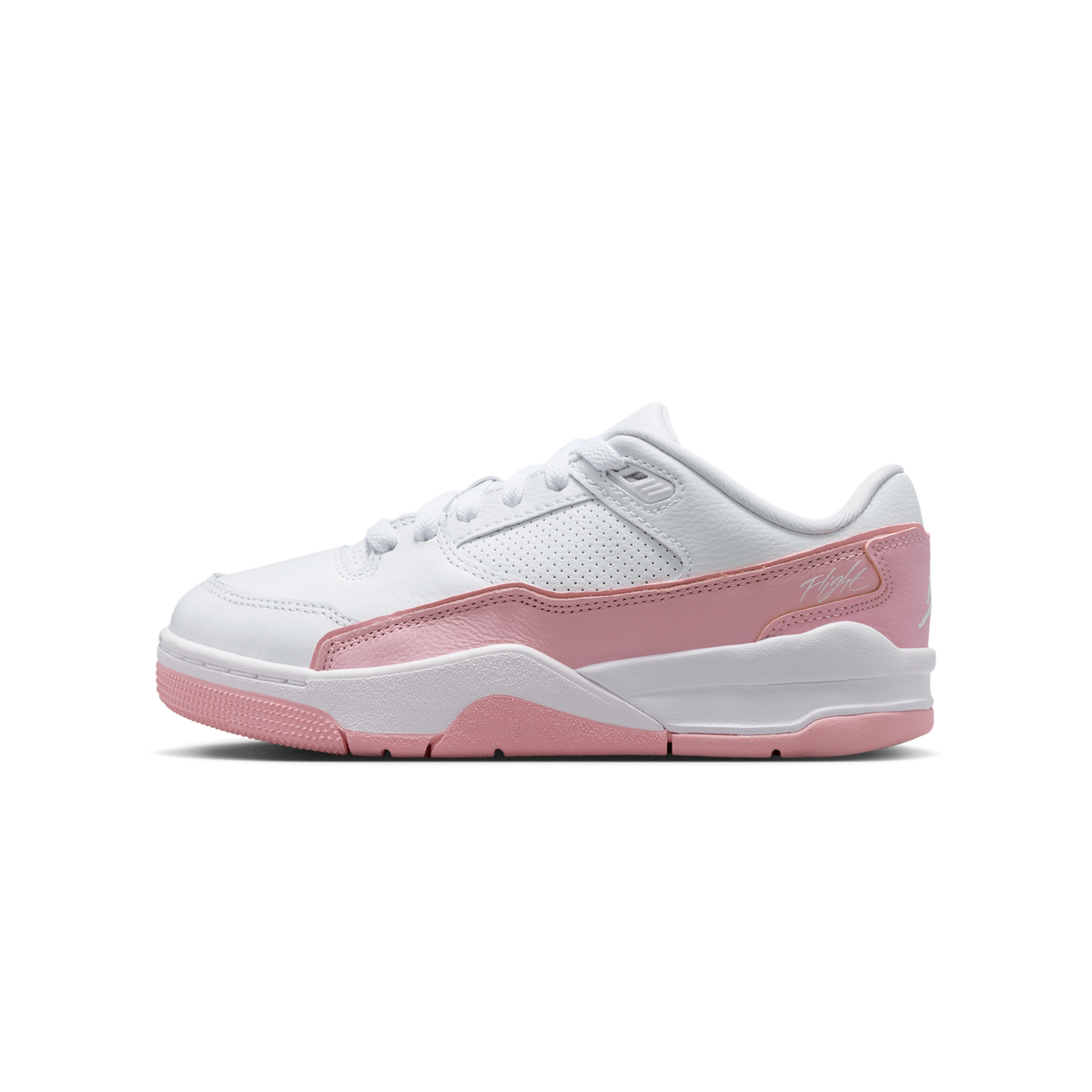 Jordan Flight Court White Medium Soft Pink (GS)