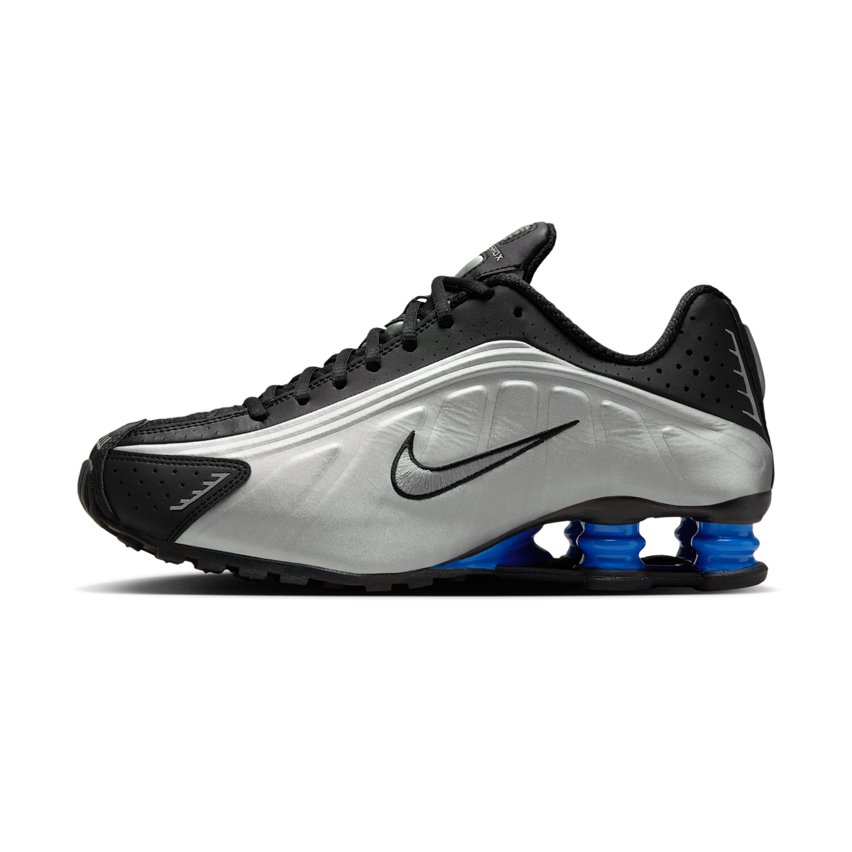 Nike Shox R4 Metallic Silver Black Racer Blue (Women's) | AR3565-006