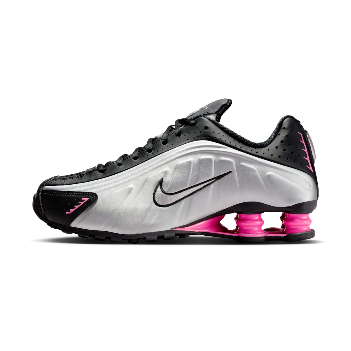 Nike Shox R4 Black Metallic Silver Pinksicle (Women's) | AR3565-012
