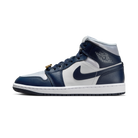 Jordan 1 Mid Football Grey White Midnight Navy (Women's)