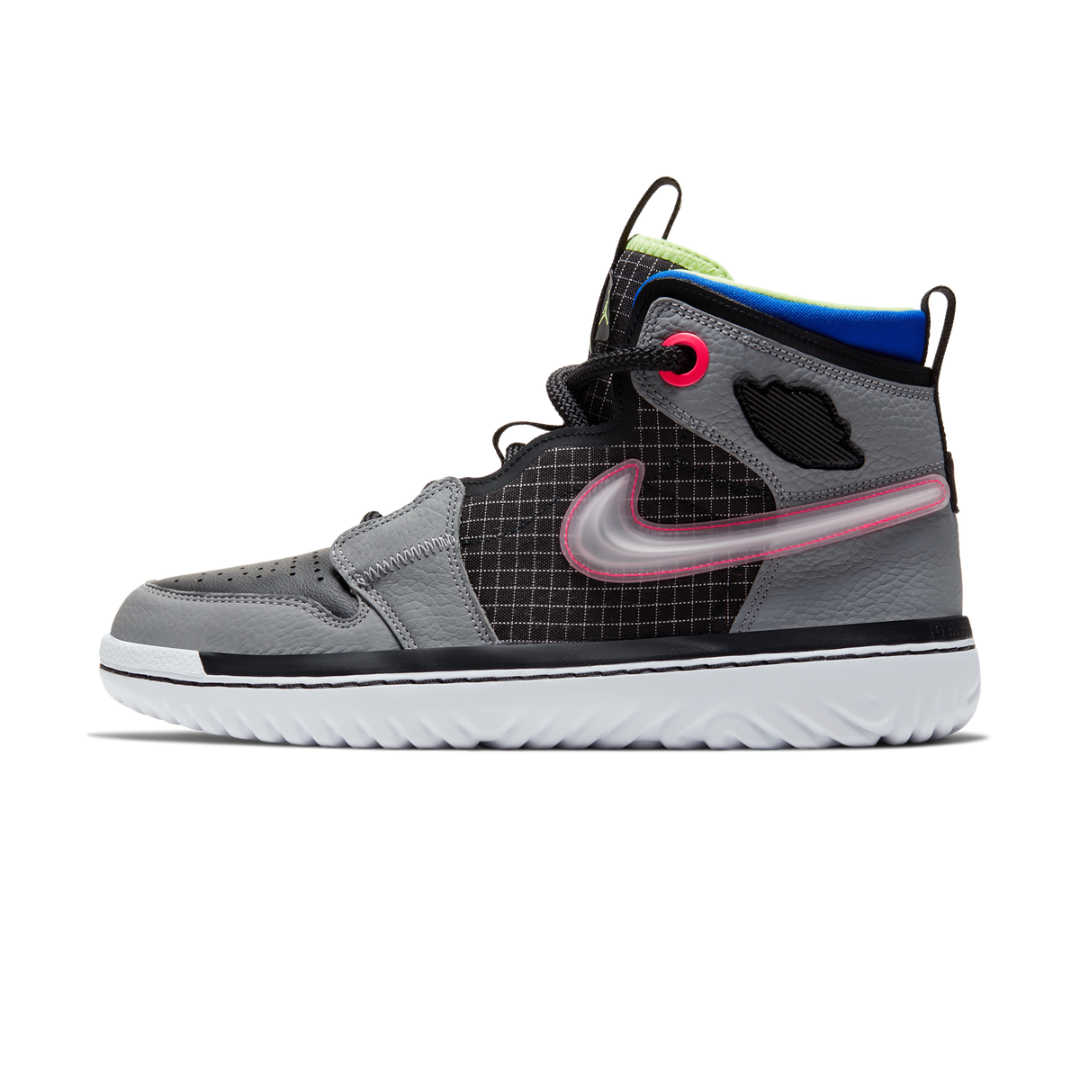 Jordan 1 High React Black Particle Grey