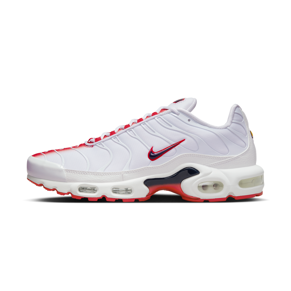 Nike Air Max Plus White University Red | FN3410-100