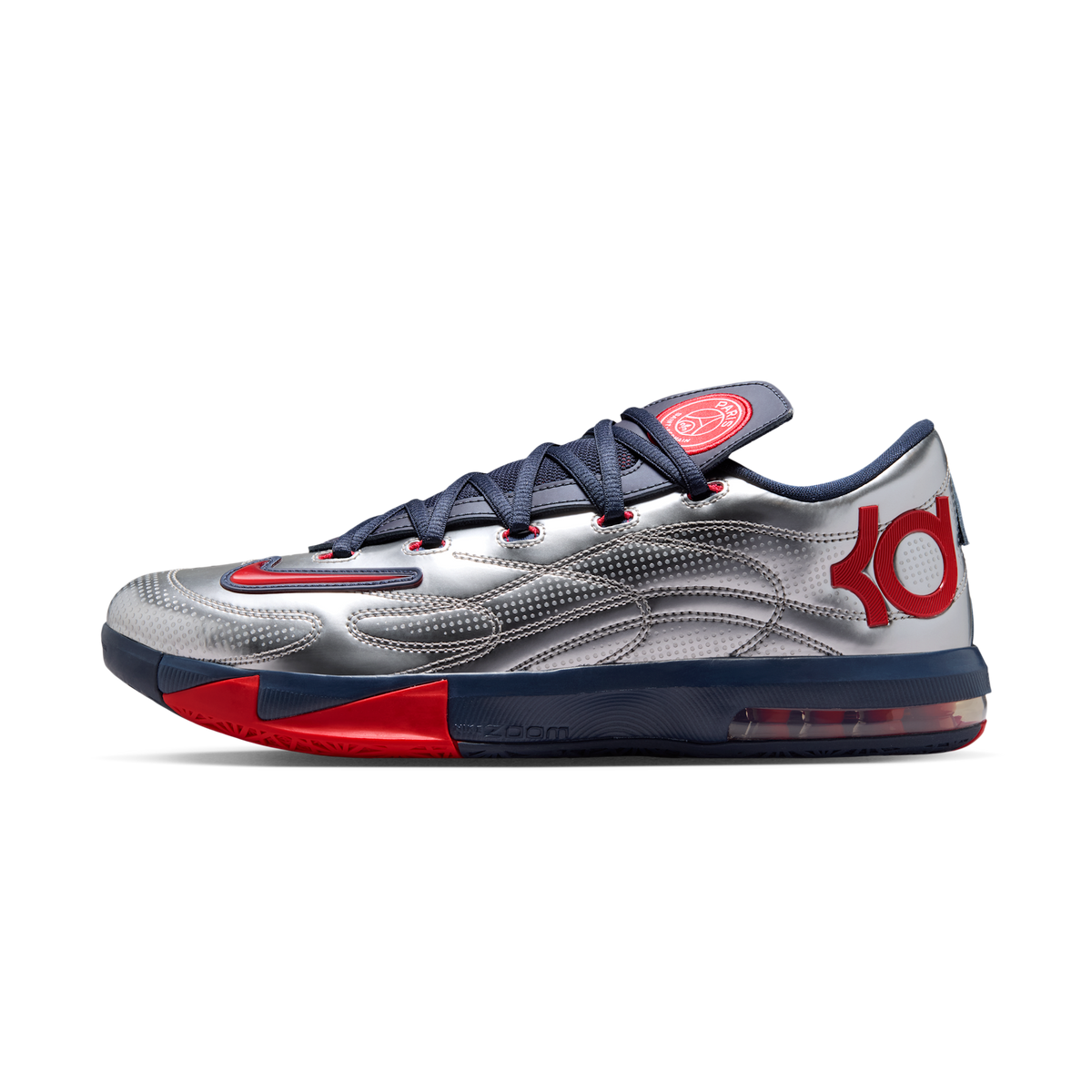 Nike KD 6 PSG Paris Saint-Germain Metallic Silver Navy