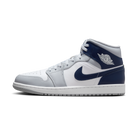 Jordan 1 Mid Wolf Grey Midnight Navy