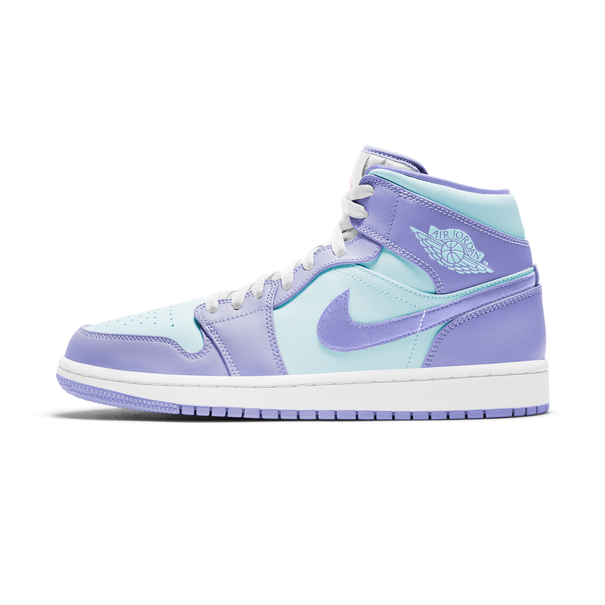 Jordan 1 Mid Purple Aqua