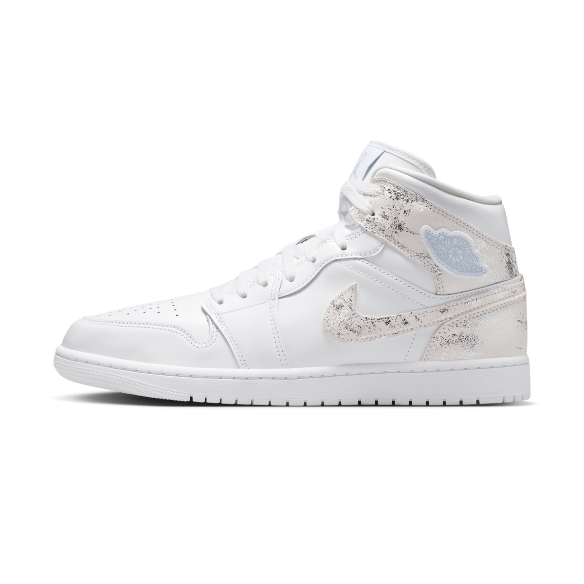 Jordan 1 Mid SE Distressed White Field Silver