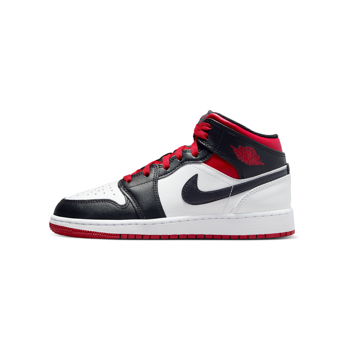 Jordan 1 Mid Gym Red Black Toe (GS)