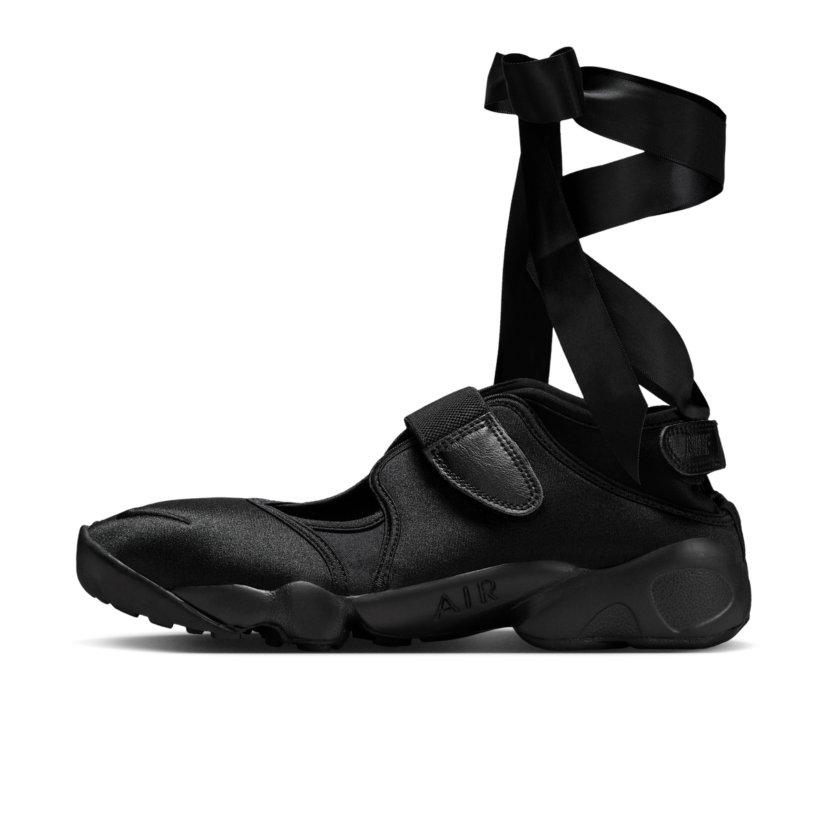 Nike Air Rift Triple Black Satin (Women's) | IH1990-010