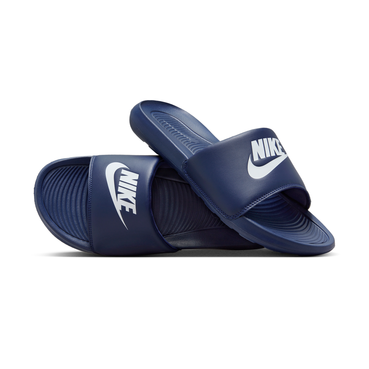 Nike Victori One Slide Midnight Navy White | CN9675-401