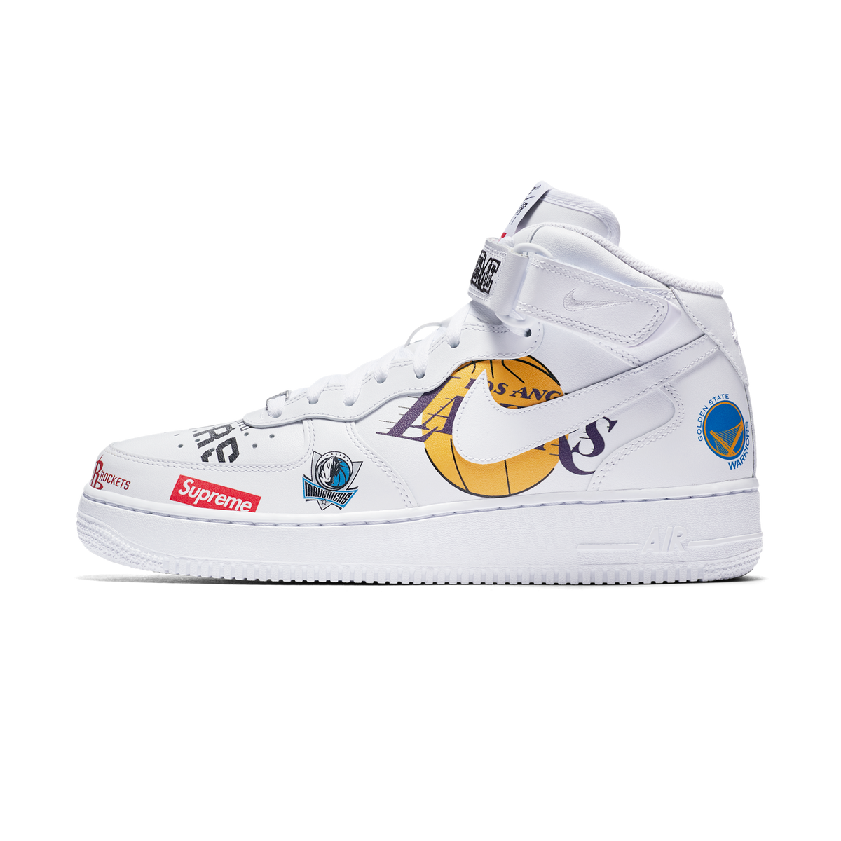 Nike Air Force 1 Mid Supreme NBA White