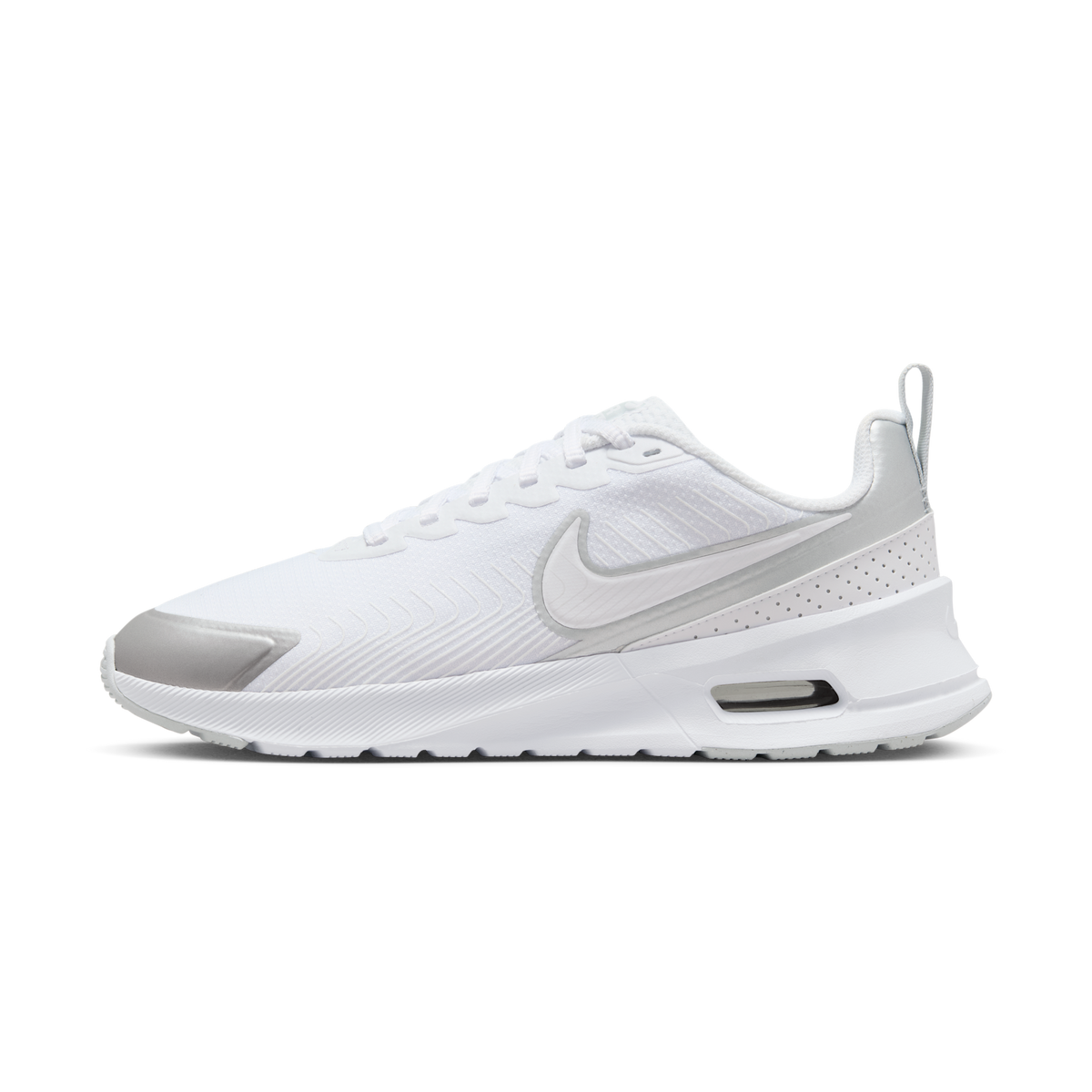 Nike Air Max Nuaxis White Pure Platinum Metallic Silver (Women's) | HF1233-101