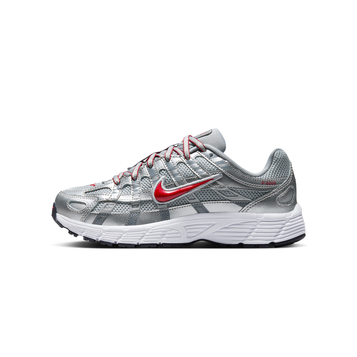 Nike P-6000 Metalic Silver Cool Red (GS)
