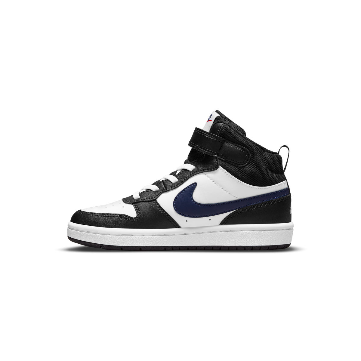 Nike Court Borough Mid 2 White Black University Red (PS)