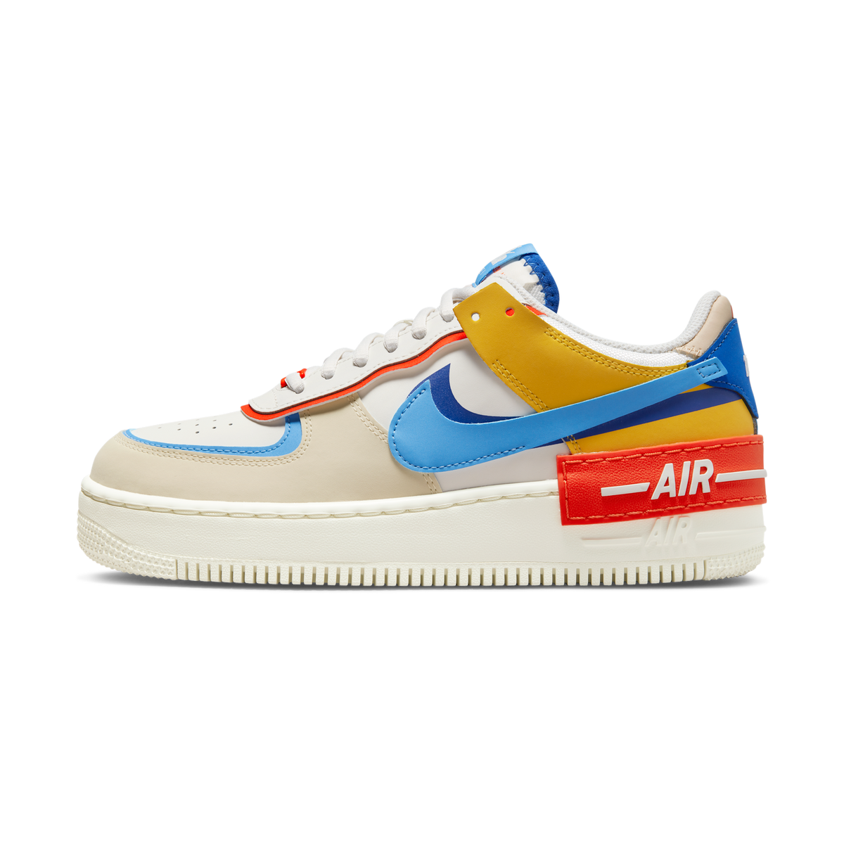 Nike Air Force 1 Low Shadow Sail Game Royal Rush Orange University Blue (Women's)