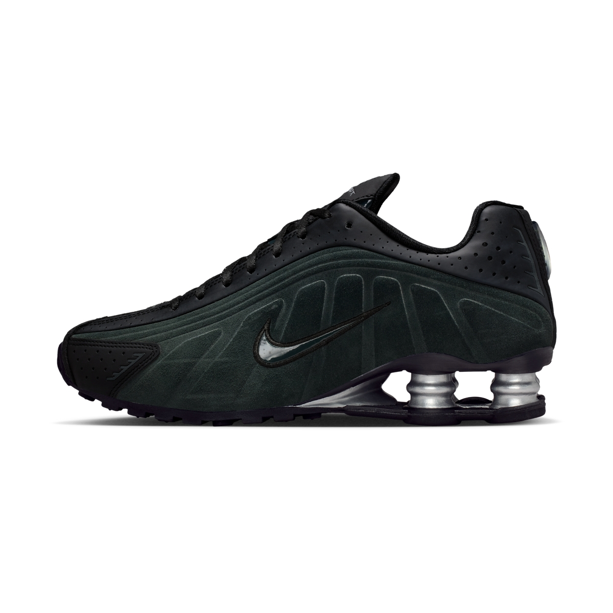 Nike Shox R4 Black Silver Seaweed (Women's) | HQ7739-002