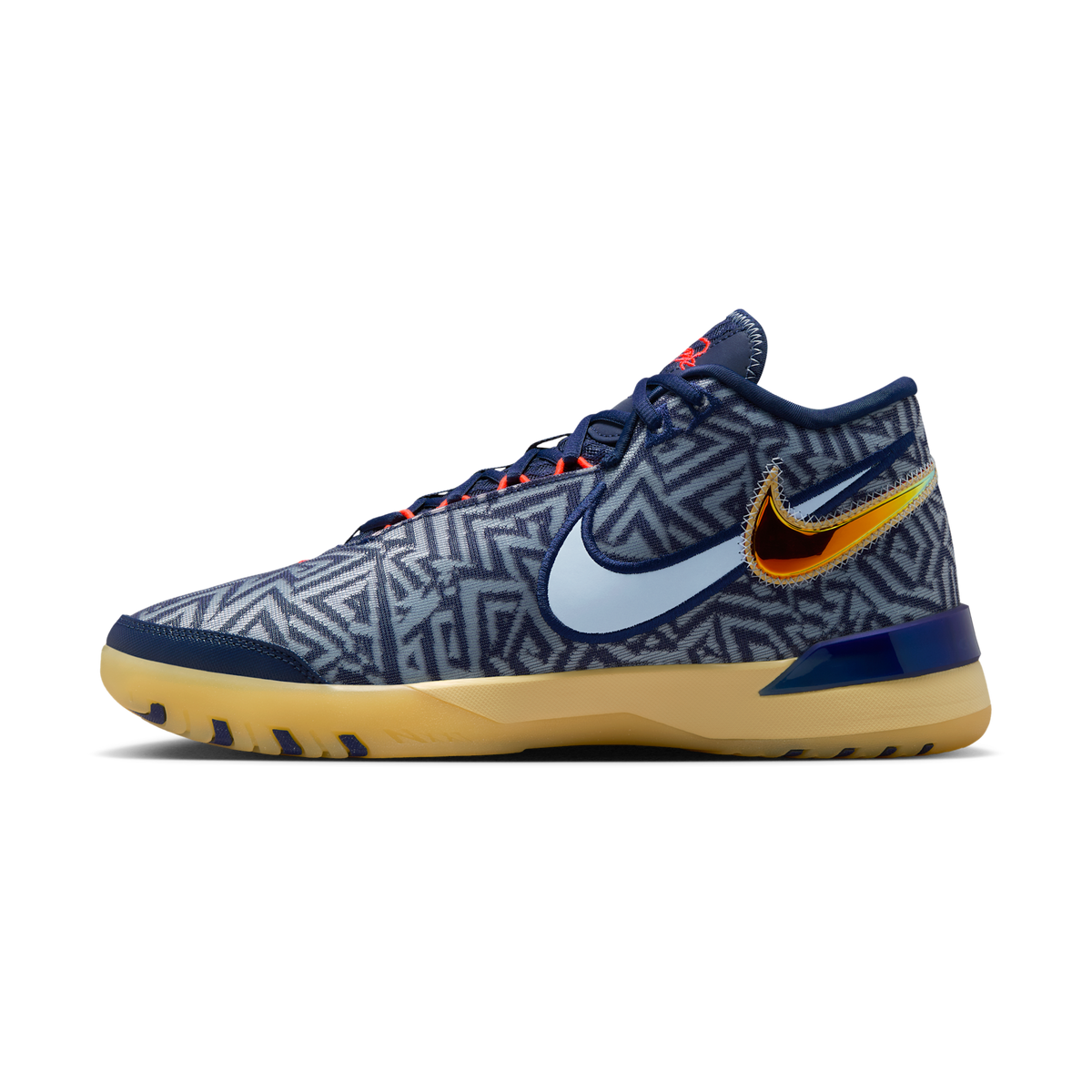 Nike LeBron NXXT Genisus Midnight Navy Soft Yellow Bright Crimson Light Armory Blue