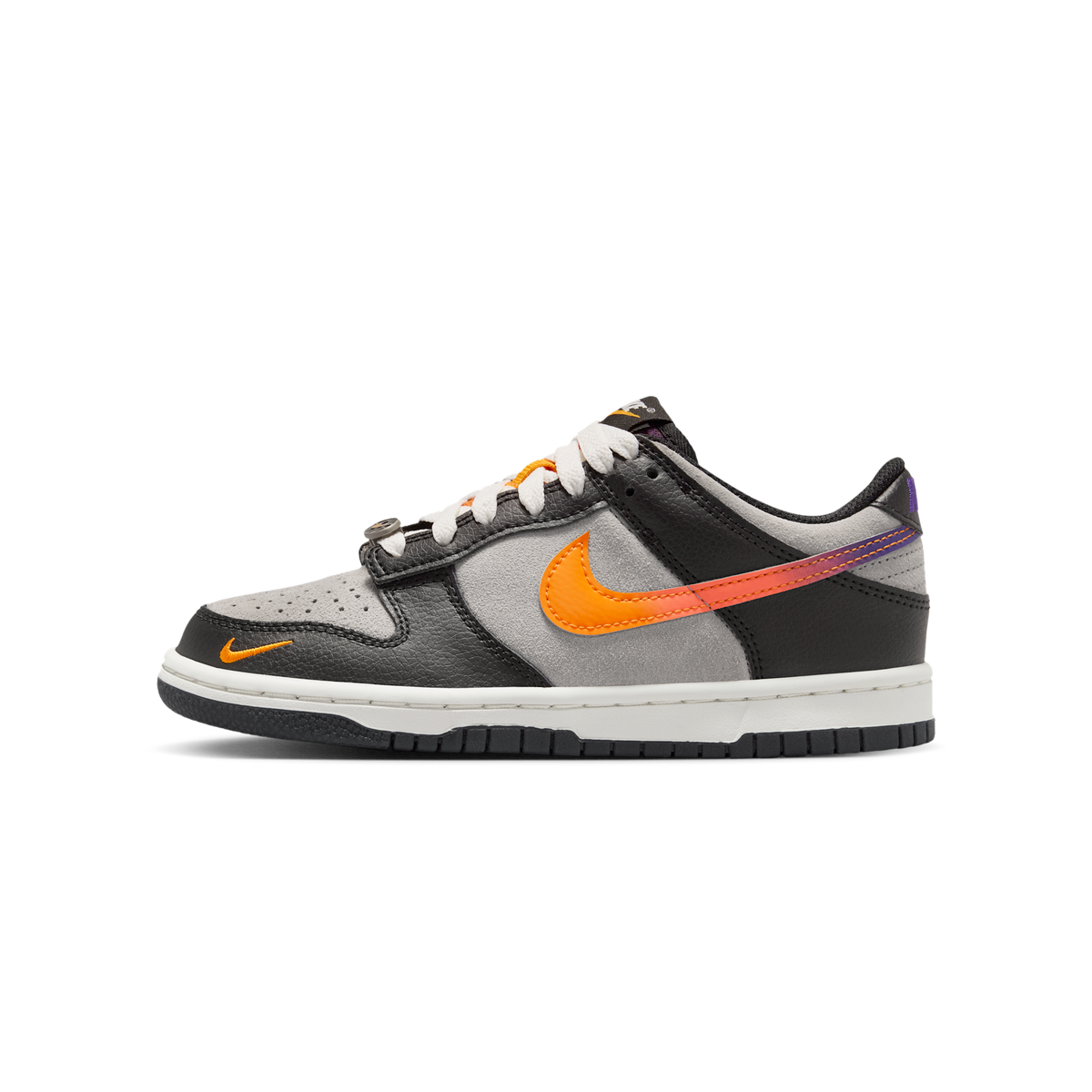 Nike Dunk Low Medium Grey Black Orange Peel (GS)