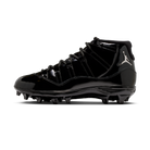Jordan 11 Mid TD Cleat Patent Black