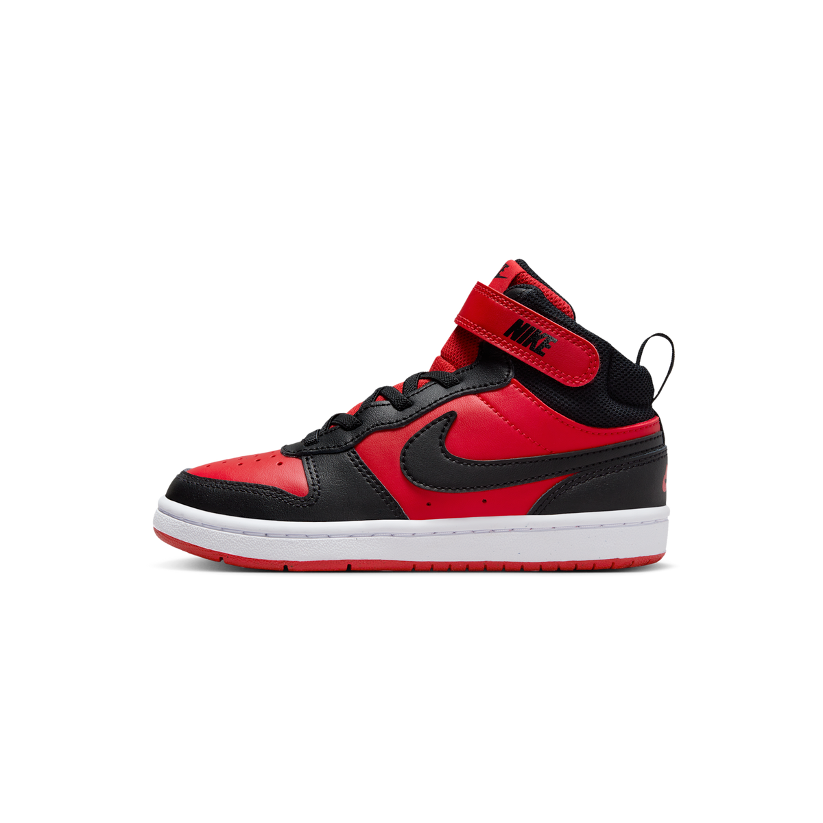 Nike Court Borough Mid 2 Black University Red (PS)