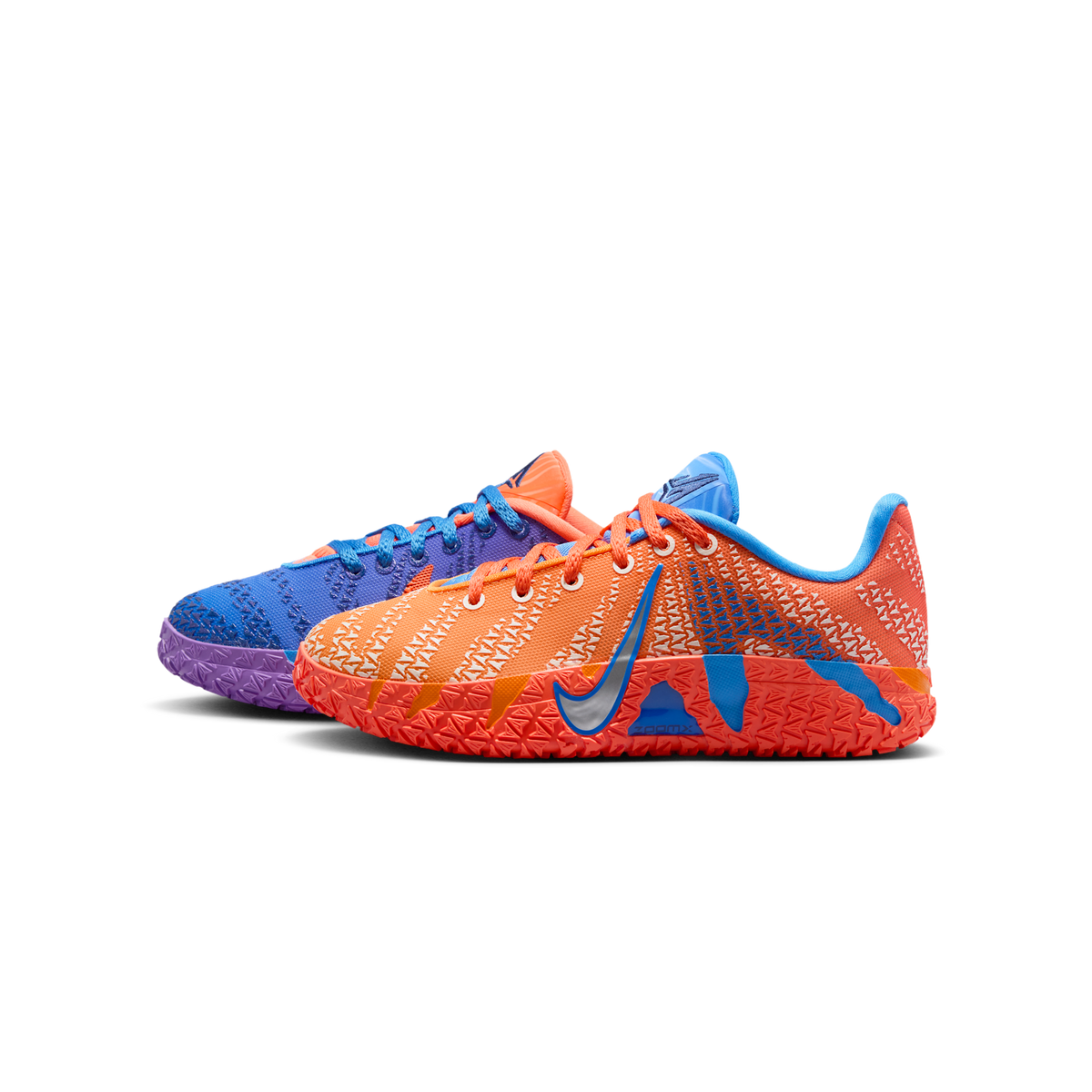 Nike Ja 3 Blue Crystal Turf Orange Midnight Navy Metallic Silver