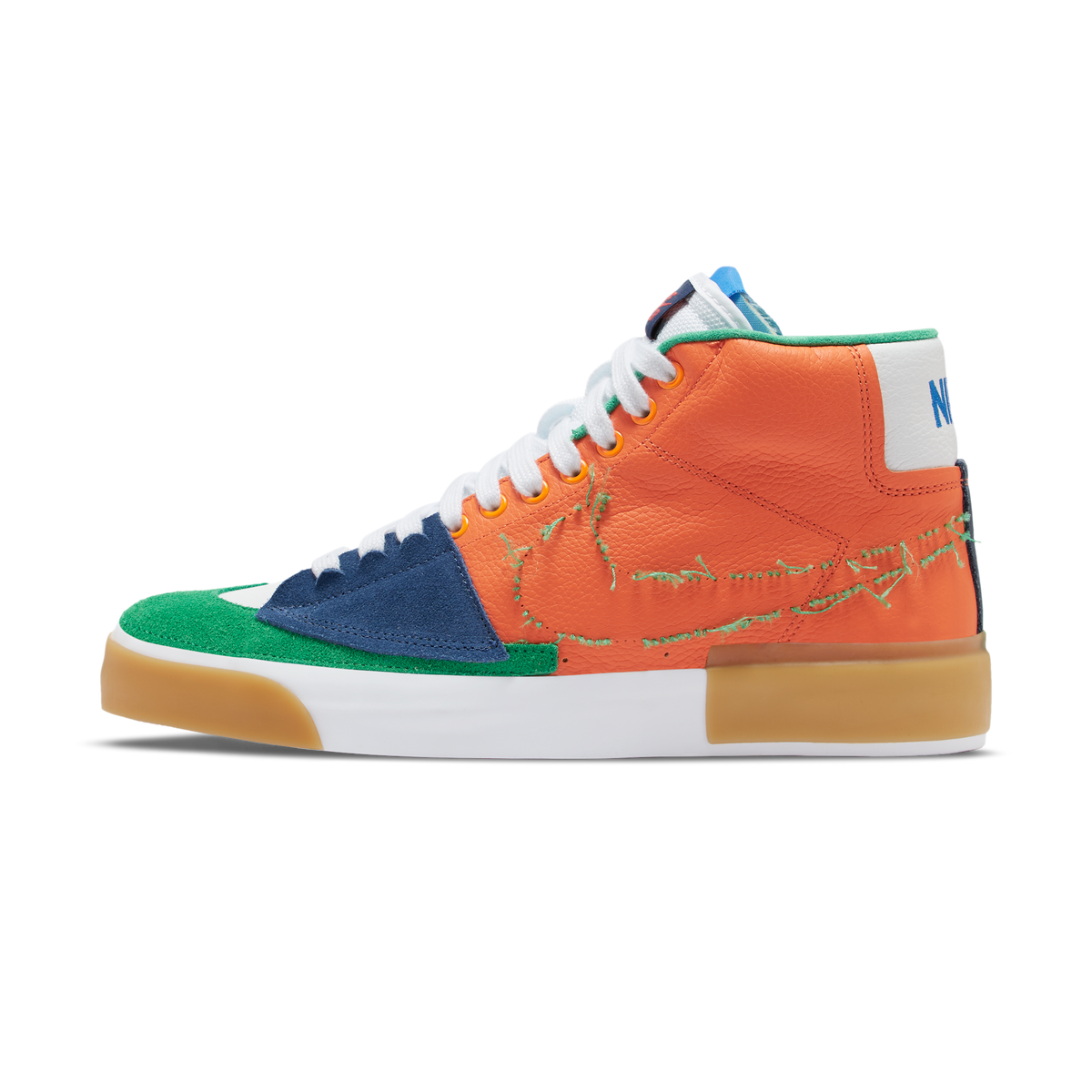 Nike SB Zoom Blazer Mid Edge Safety Orange University Gold | DA2189-800