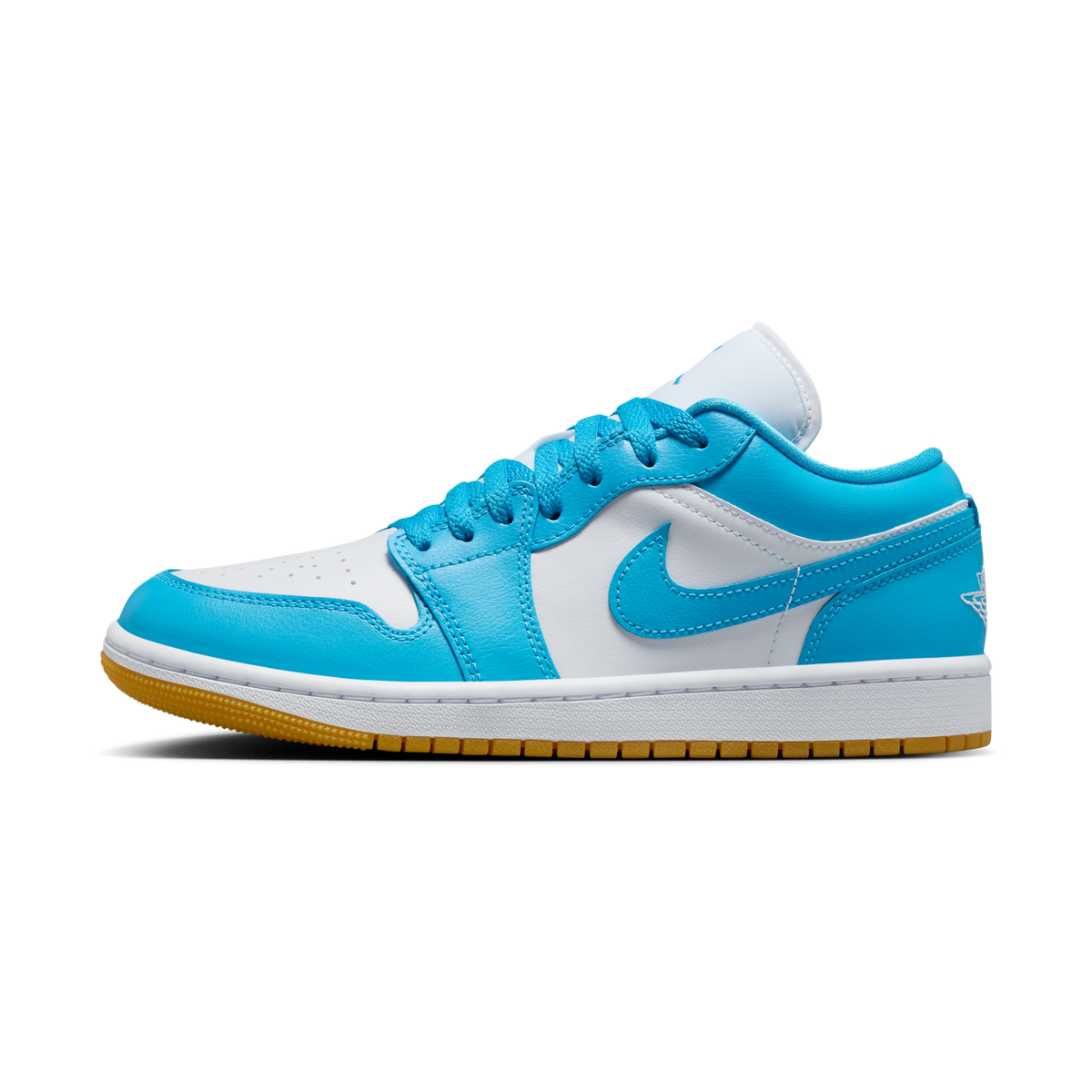 Jordan 1 Low White Gum Light Brown Dark Powder Blue (Women's)