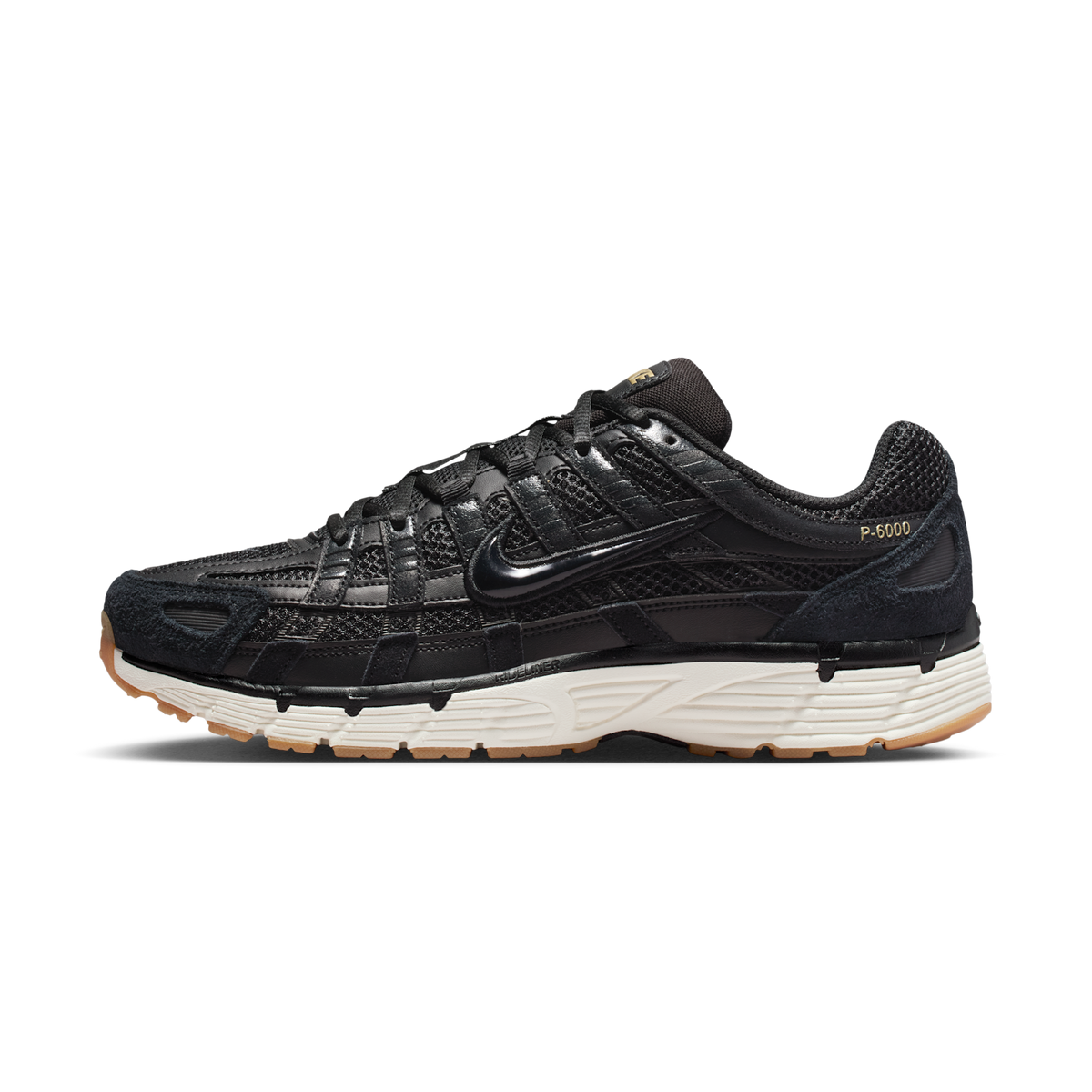 Nike P-6000 SE Black Metallic Gold Gum