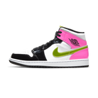 Jordan 1 Mid White Black Cyber Pink