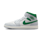 Jordan 1 Mid White Pure Platinum Pine Green