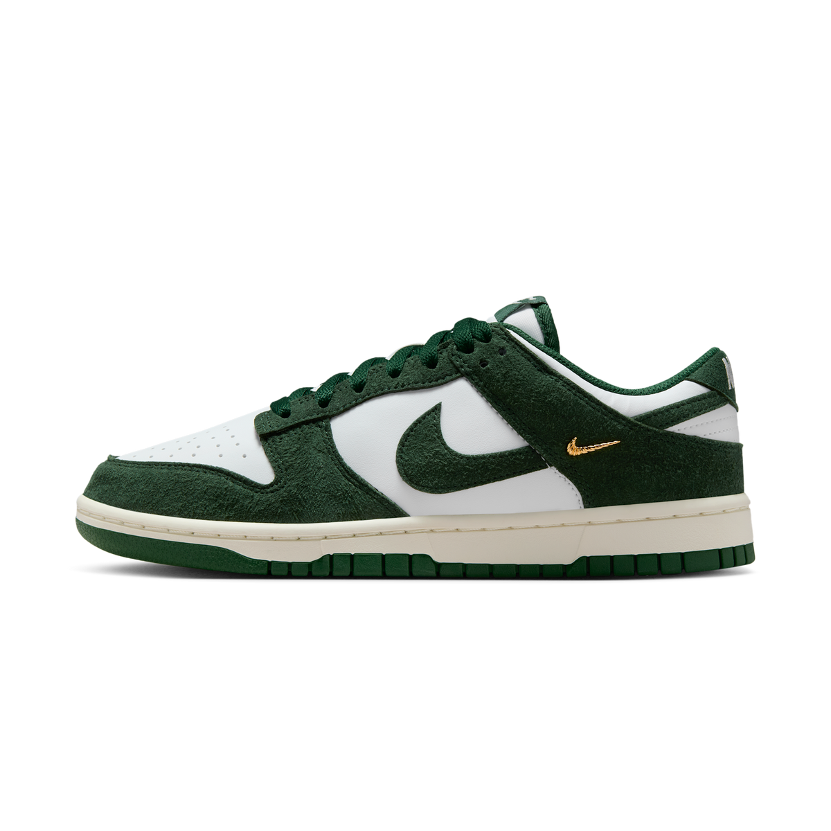 Nike Dunk Low Gorge Green Gold Mini Swoosh (Women's) | IB4417-100