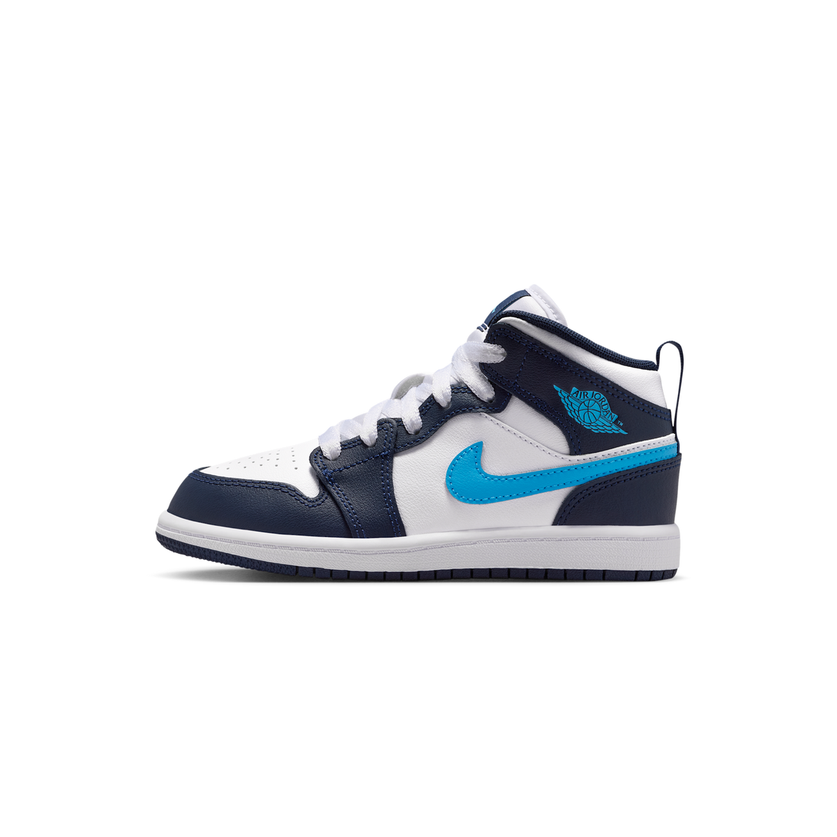 Jordan 1 Mid Obsidian Dark Powder Blue (PS)