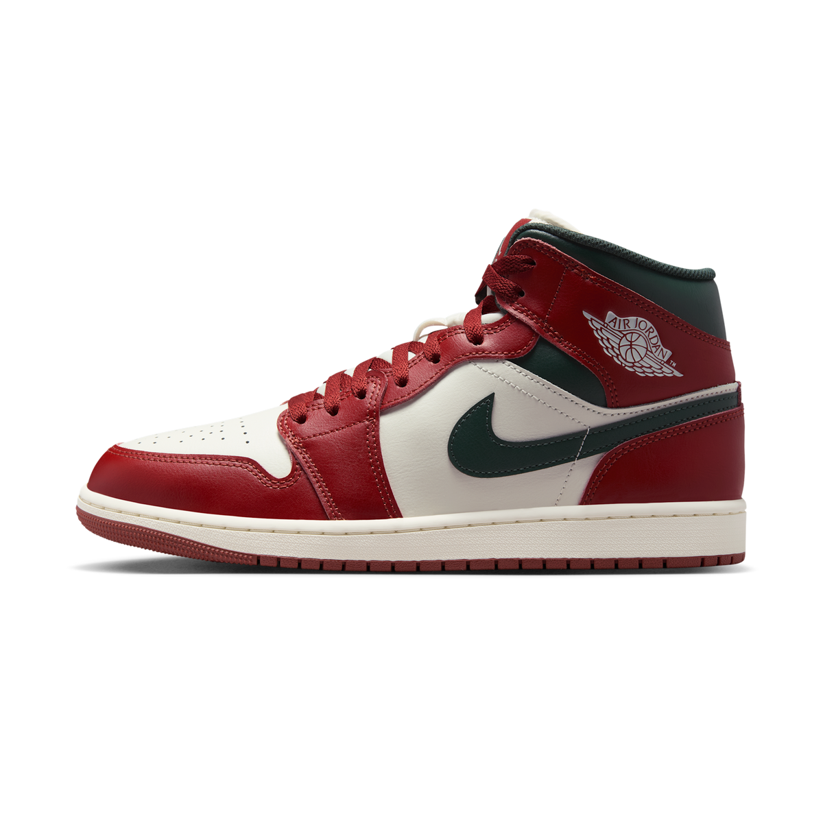 Jordan 1 Mid Redstone Midnight Green