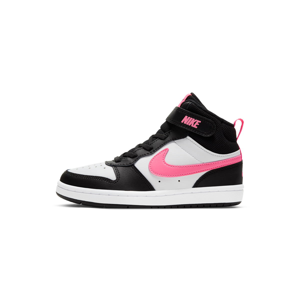 Nike Court Borough Mid 2 Black White Sunset Pulse (PS)