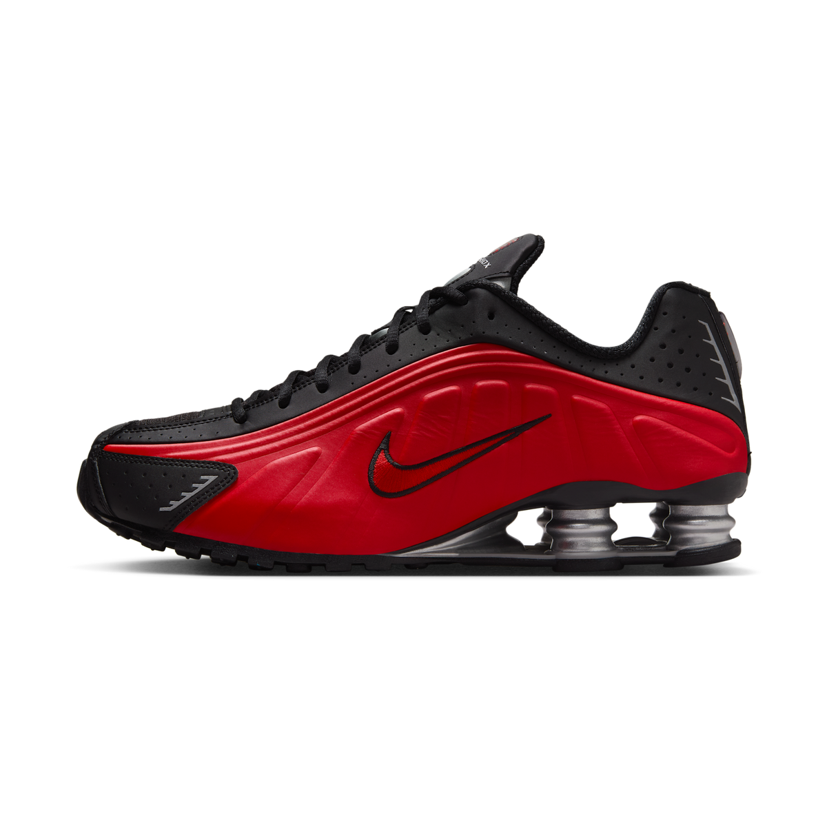 Nike Shox R4 University Red Black Metallic Silver