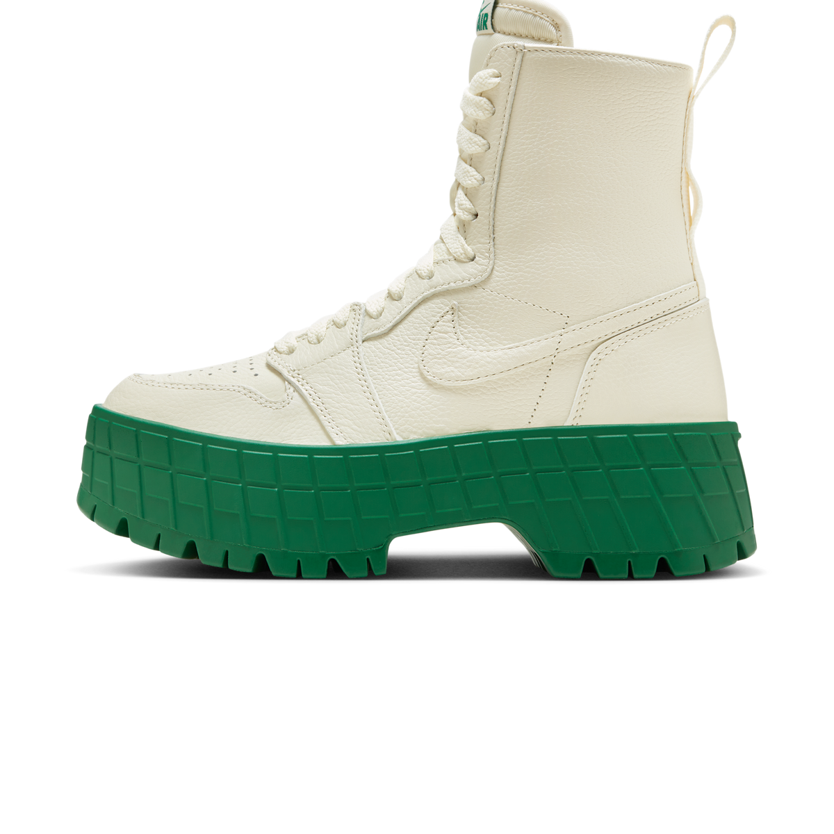 Jordan 1 High Brooklyn Coconut Milk Pine Green (Women's)