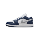 Jordan 1 Low Midnight Navy Wolf Grey (GS)