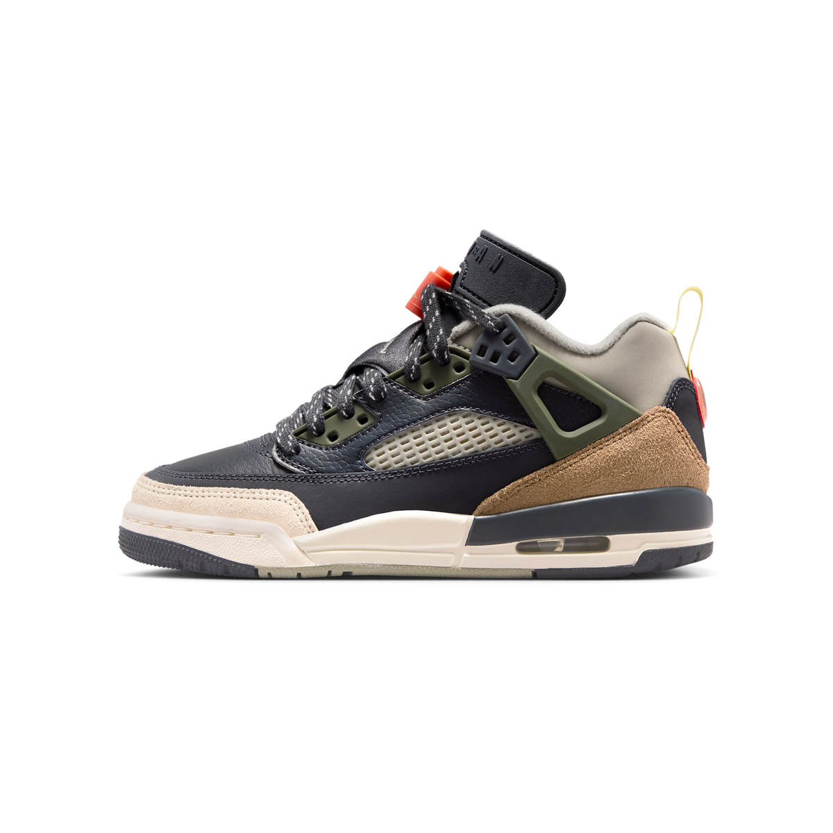 Jordan Spizike Low Anthracite Mango Cargo Khaki (GS)