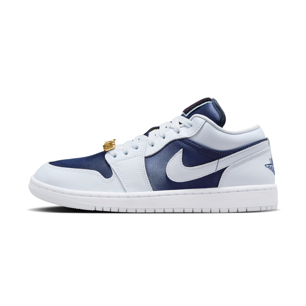 Jordan 1 Low SE Football Grey White Gym Red Midnight Navy (Women's)