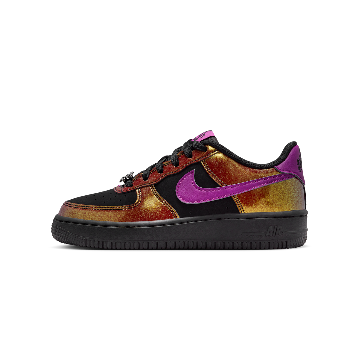 Nike Air Force 1 Low LV8 Glam Rock Black Bold Berry (GS)