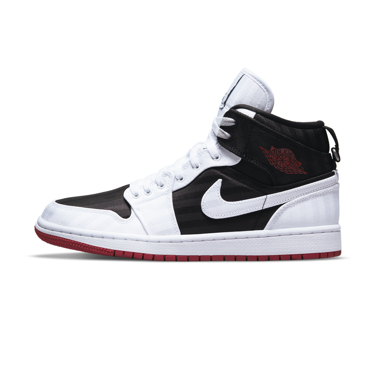 Jordan 1 Mid SE Utility Canvas White Black Gym Red (Women's)