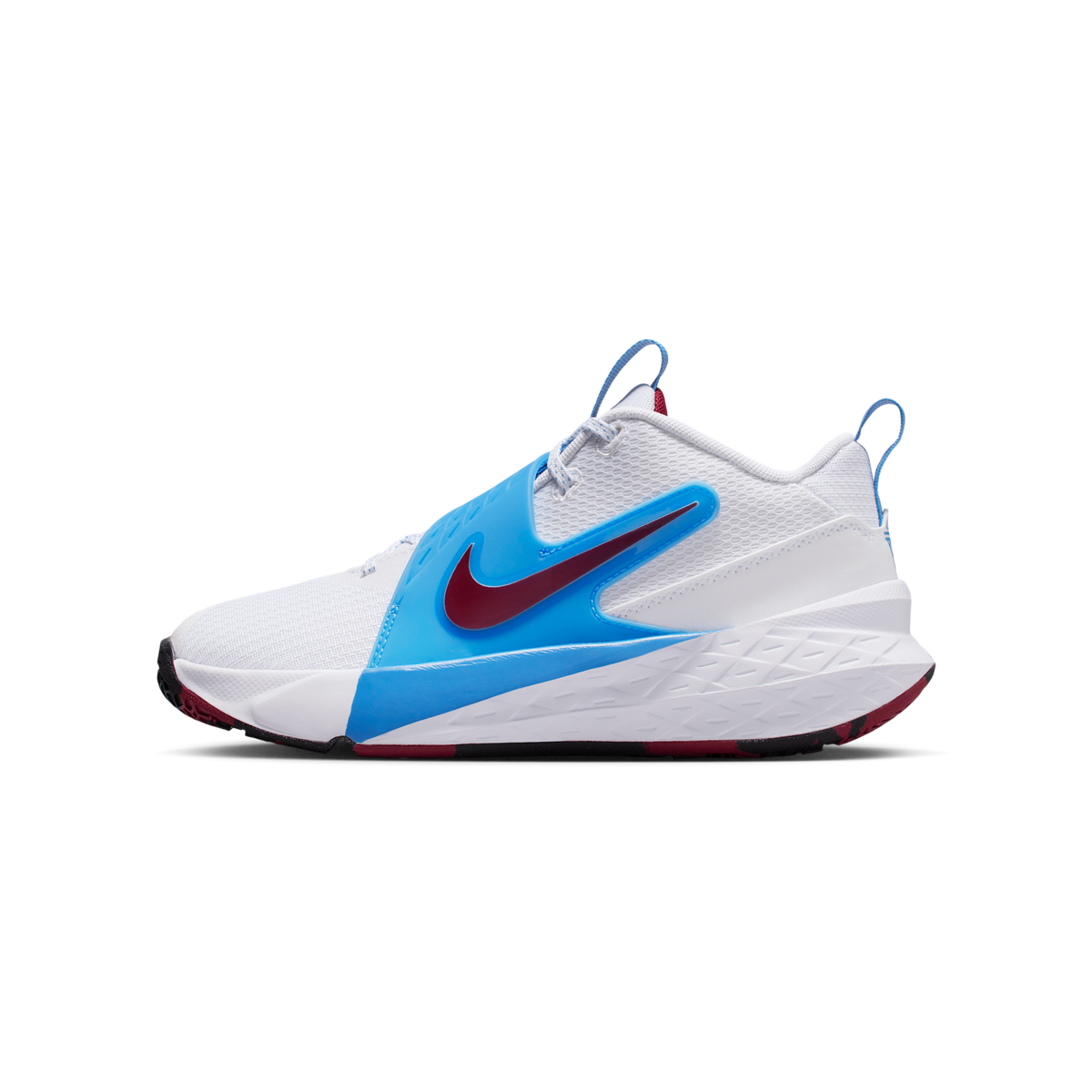Nike Team Hustle D 12 White University Blue Black Team Red (GS)