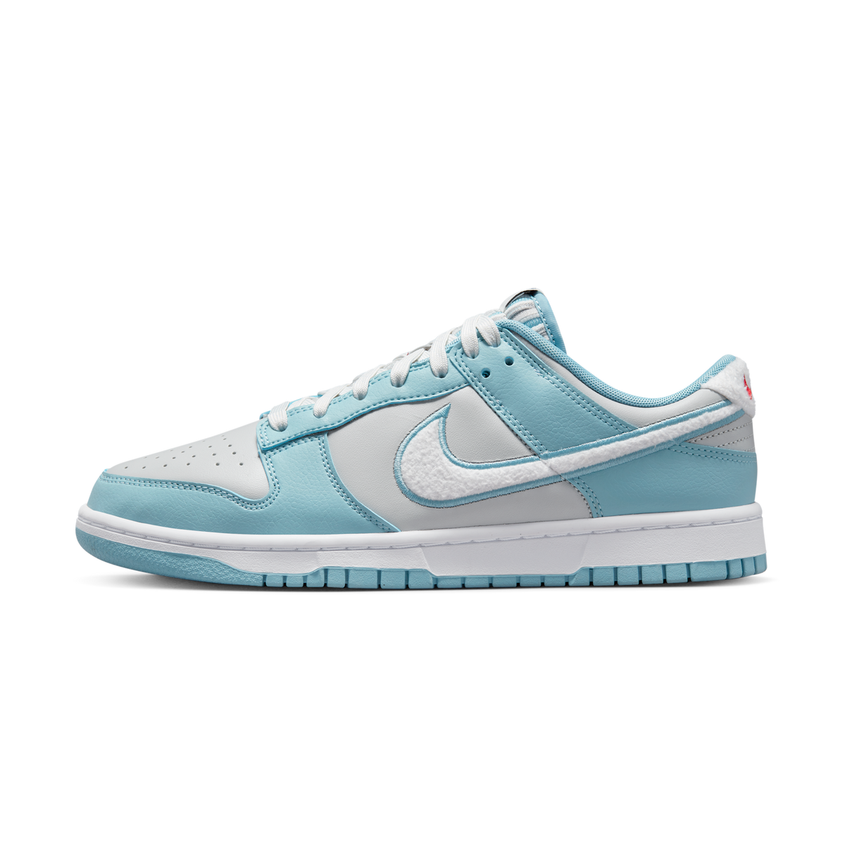 Nike Dunk Low Retro Fleece Swoosh Worn Blue