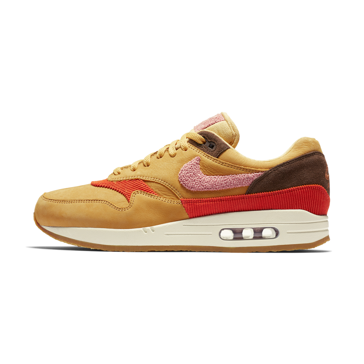 Nike Air Max 1 Crepe Wheat Gold Rust Pink