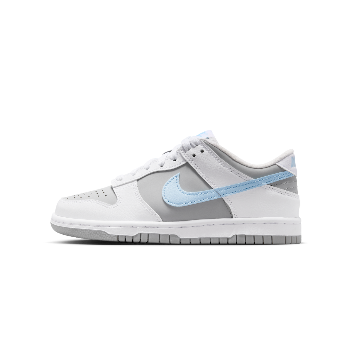 Nike Dunk Low White Light Smoke Grey Celestine Blue (GS)