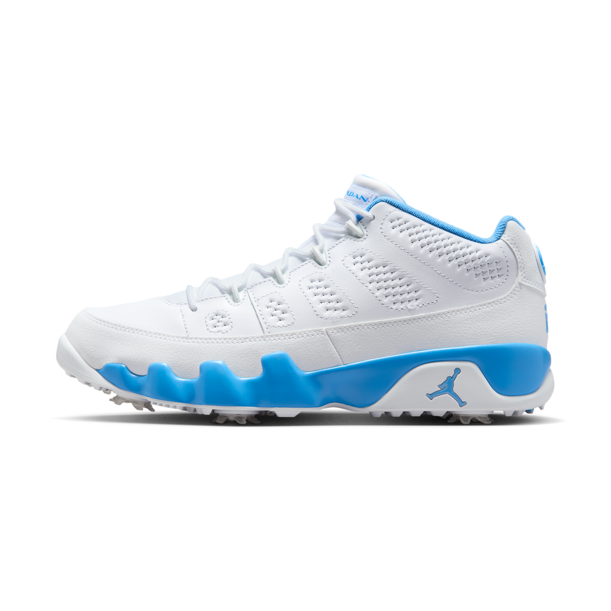 Jordan 9 Retro Low Golf White University Blue