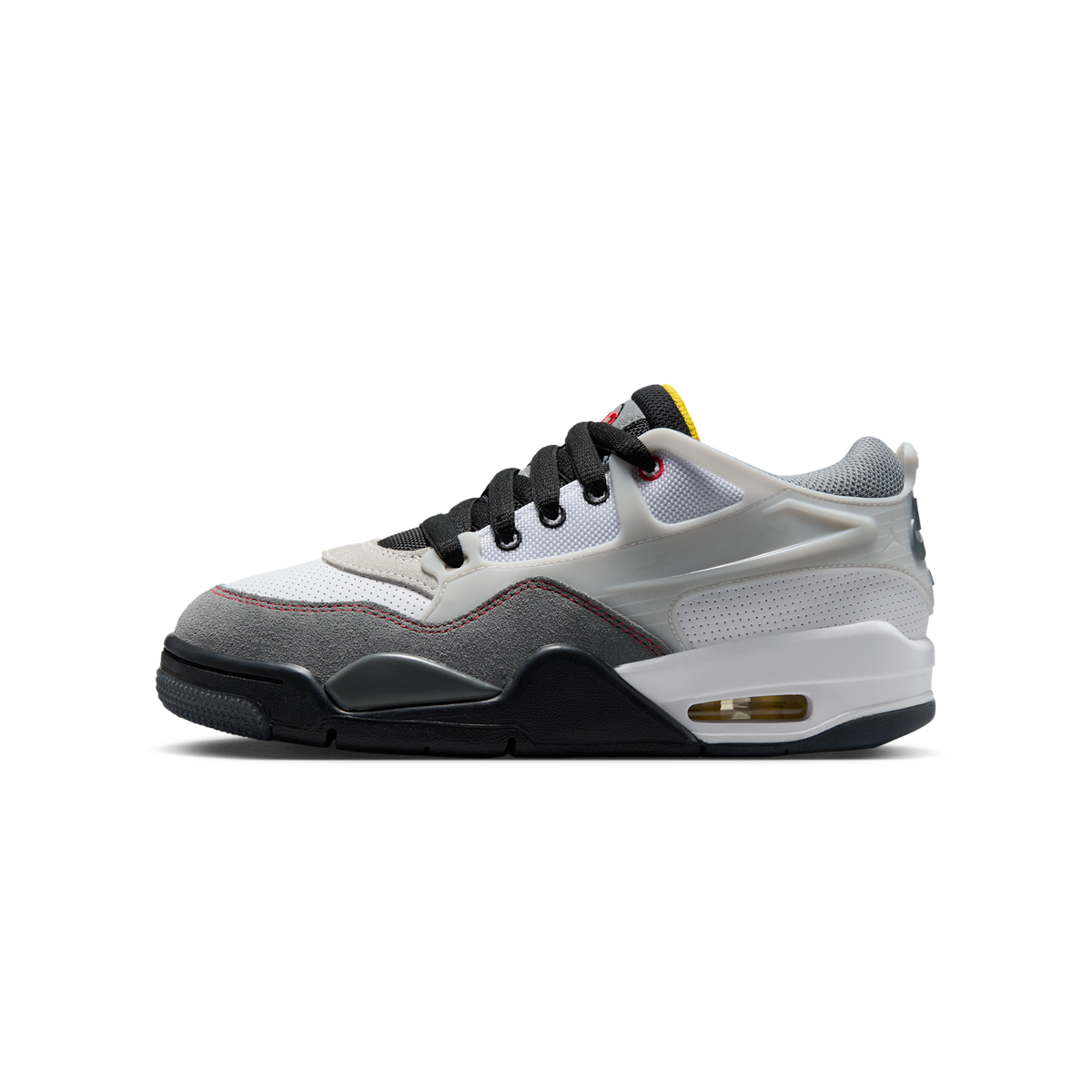 Jordan 4 RM Premium White Black Smoke Grey Fire Red (GS)