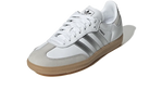 Adidas Samba OG Cloud White Silver Metallic Grey One — vue de face