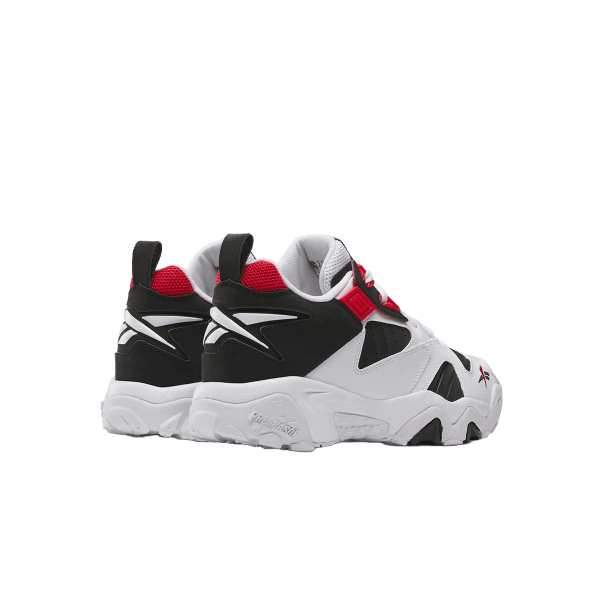Reebok Brutus Low White Black Vector Red