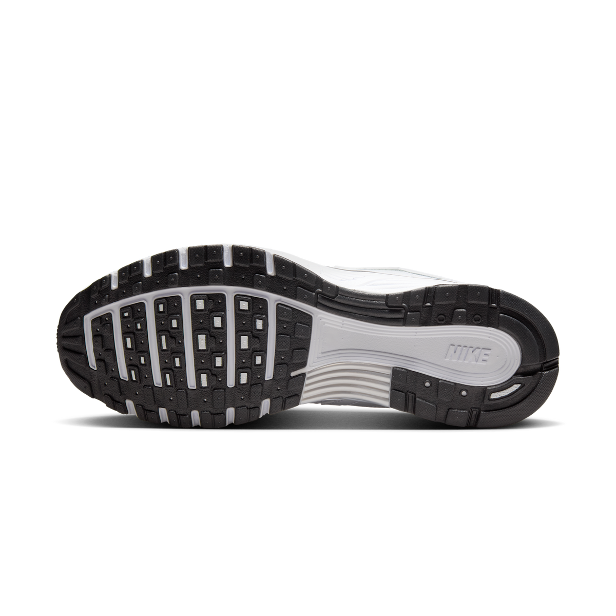 Nike P-6000 White Metallic Silver Black
