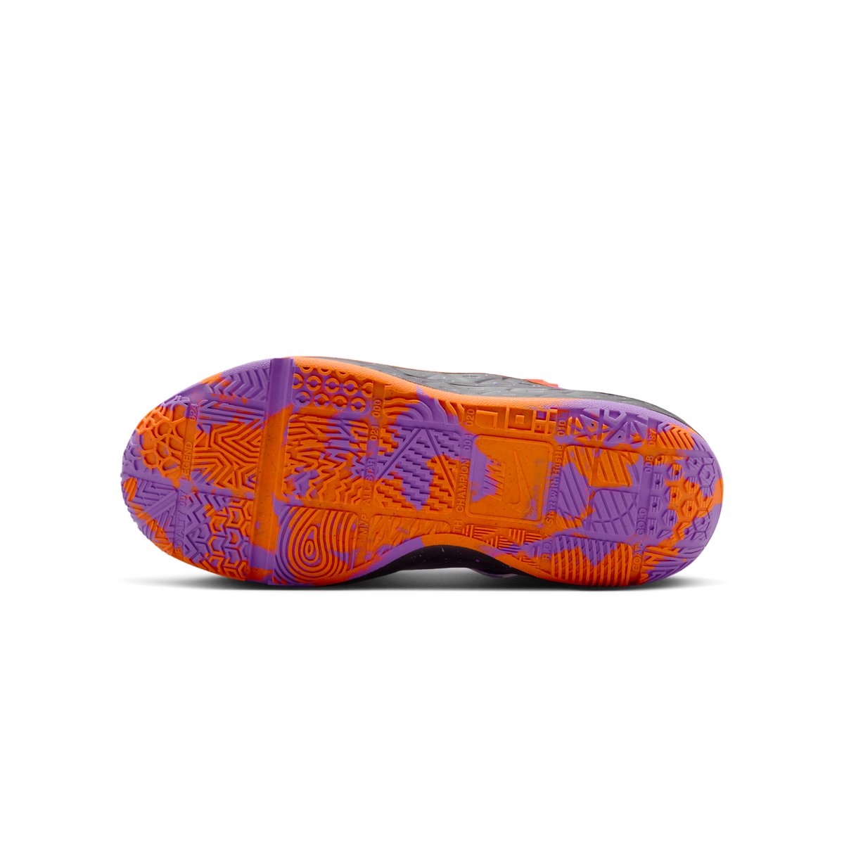 Nike Team Hustle D 12 Bright Violet Total Orange (GS)